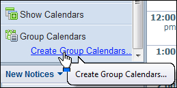 Creating group calendars