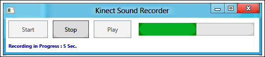Running the Kinect Sound Recorder