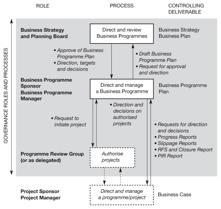 Figure 14.2 Business Programme accountabilities