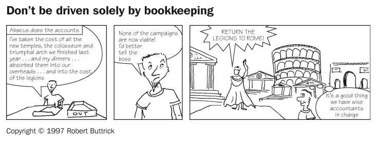 Don’t be driven solely by bookkeeping