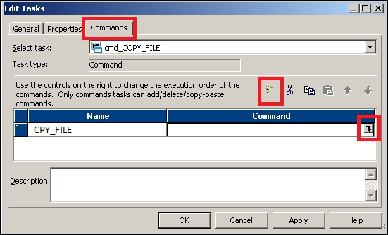 Creating a command task