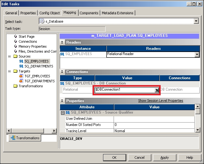 Defining session-level variables