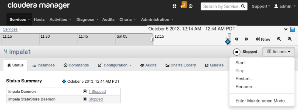 Using Cloudera Manager for Impala