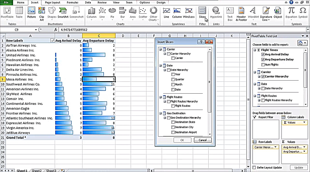 Microsoft Excel and Impala