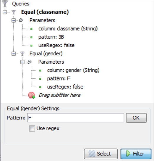 Applying multiple filter conditions