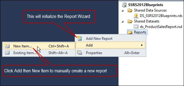 Creating the report file