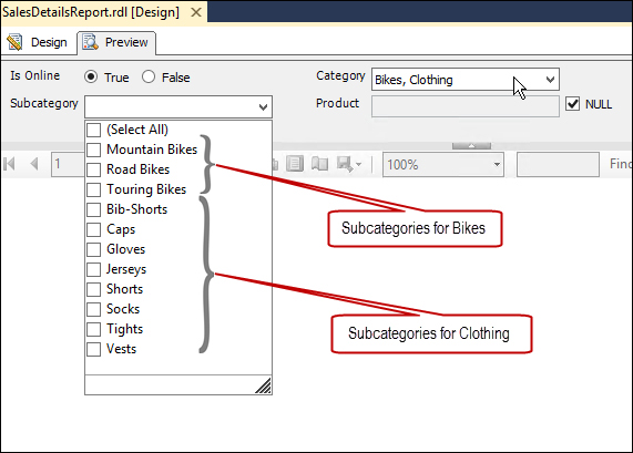 Creating a cascading multivalued parameter