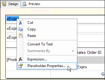 Formatting literals in an expression