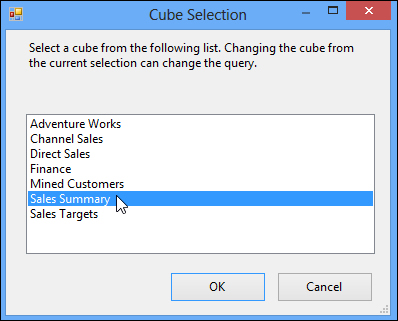 Working with the query designer