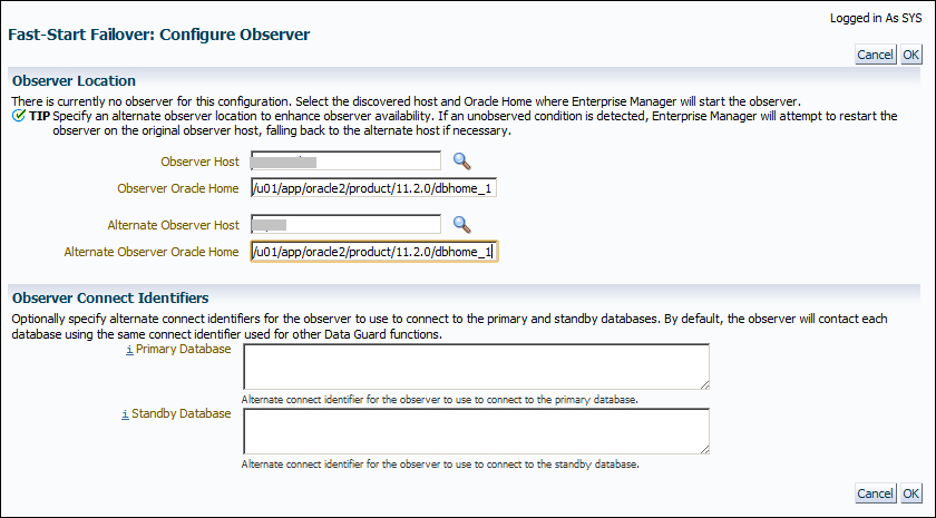 Time for action – enabling/disabling fast-start failover