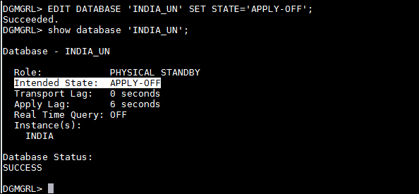 Time for action – applying PSU on a physical standby database