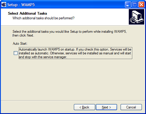 Option to start WAMP5 automatically as a service