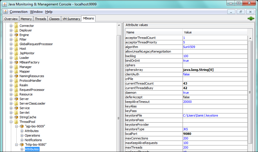 Tomcat thread – monitoring and tuning