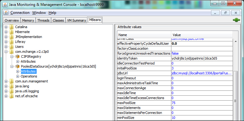 Database connection pool – monitoring and tuning