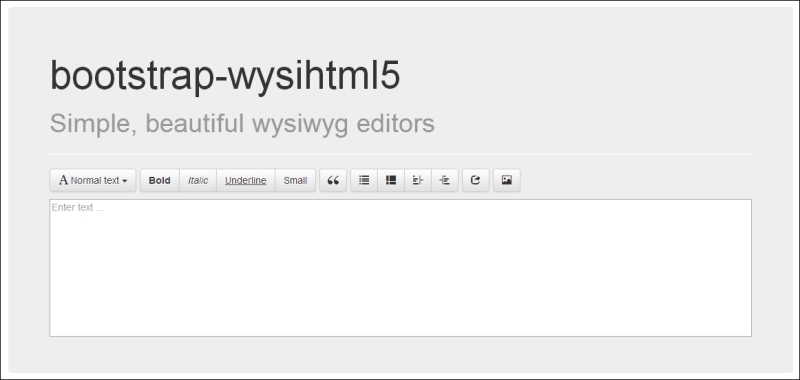 Bootstrap Wysihtml5