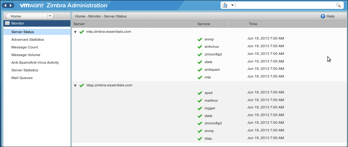 Running Zimbra for the first time