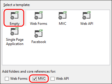 Creating an ASP.NET MVC application