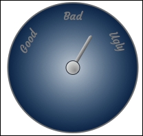 Using a radial gradient on a gauge chart