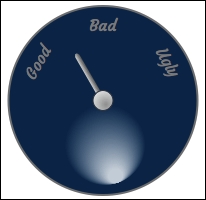 Using a radial gradient on a gauge chart