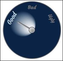 Using a radial gradient on a gauge chart