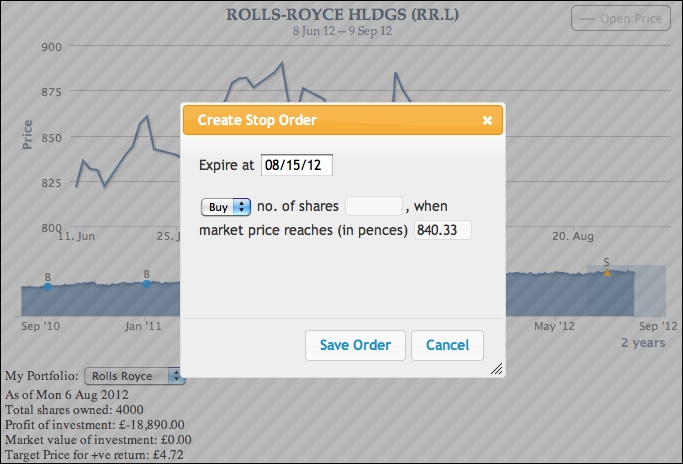 Applying the chart click event