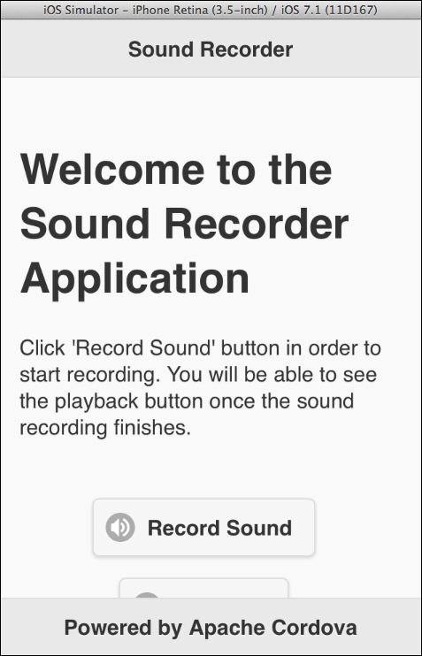 Importing the Sound Recorder application into Xcode