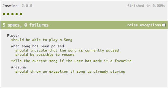 Configuring Jasmine