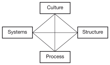 Figure 2.2 The organisational context for project management and other processes
