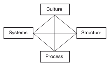 Figure 2.10 The organisational context for project management and other processes