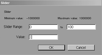 Slider range values can be set anywhere between the specified maximum and minimum values, not only for the Expression Slider but any effect.