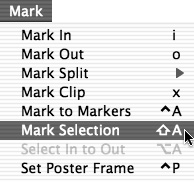 Choose Mark > Mark Selection.