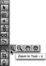 Click the Zoom In tool to select it from the Tool palette.