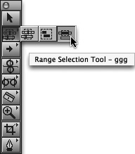 Choose the Range Selection tool from the Tool palette.