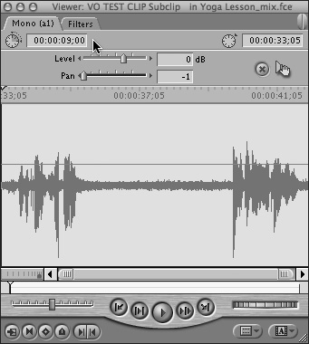 Create a test subclip using a representative section of your audio track.