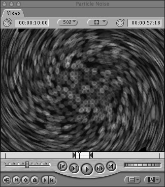 Make trippy animated backgrounds in seconds with the Particle Noise generator and the Whirlpool distortion filter.
