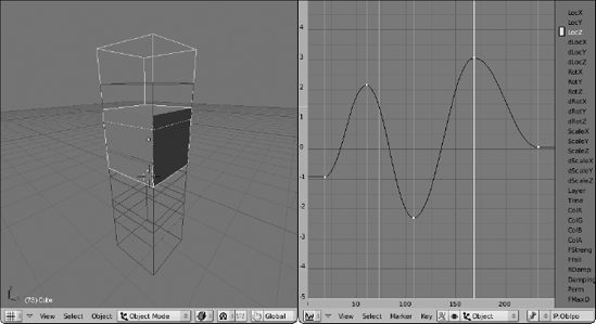 "Press K in the 3D View to show your object's keyframes and make them directly editable.