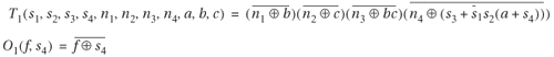 (A, B) Example circuits for determining sequential equivalence