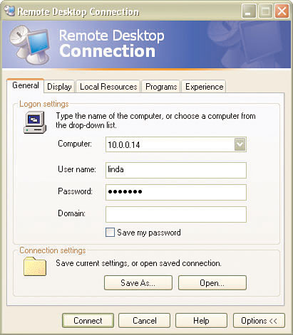 Remote Desktop connection