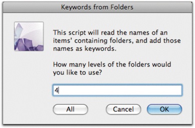 The Keywords from Folders script in Expression Media. You can tell the script how many levels deep it should look for folder names to make keywords from.