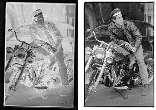 The original camera scan on the left, and the image after processing on the right.