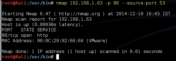 Evading firewalls and IPS using Nmap