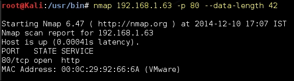 Evading firewalls and IPS using Nmap