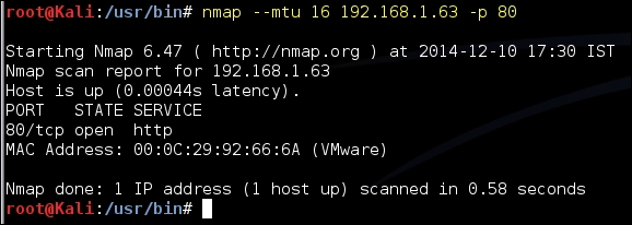 Evading firewalls and IPS using Nmap