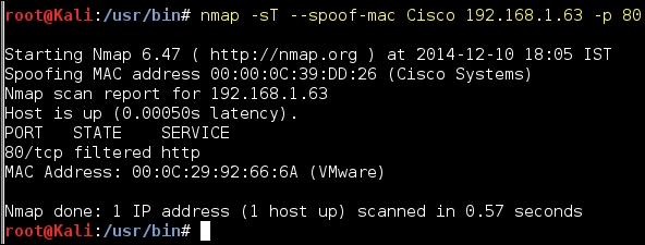 Evading firewalls and IPS using Nmap