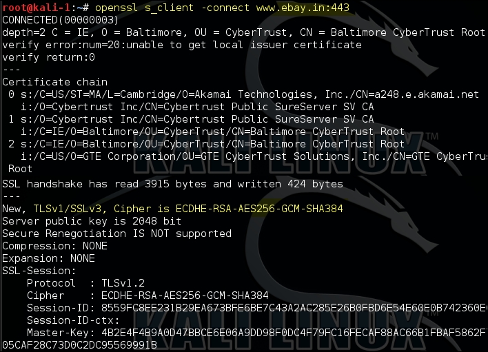 OpenSSL command-line tool