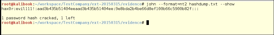 John the Ripper (command line)