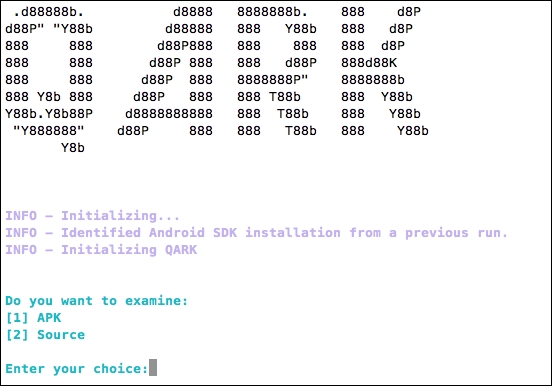 Static analysis using QARK: