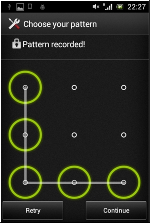 Bypassing pattern lock using adb