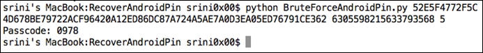 Bypassing password/PIN using adb