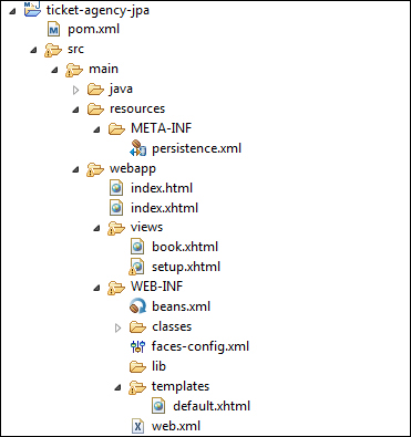 Coding the JSF view